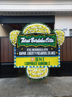 Papan Bunga Duka di Tegalharjo