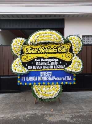 Papan Bunga Duka di Tegalharjo
