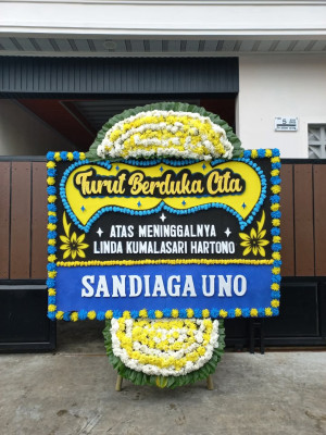 Papan Bunga Duka di Tegalharjo